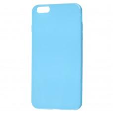 Чехол для iPhone 6 Plus глянцевый голубой