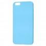 Чехол для iPhone 6 Plus глянцевый голубой