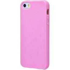 Силиконовый чехол для iPhone 6 Plus 0.8 mm глянцевый розовый