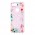 Чохол для Xiaomi Mi 8 Lite Блискучі вода світло-рожевий "квітучі куточки"
