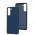 Чехол для Samsung Galaxy S21 (G991) Wave colorful blue
