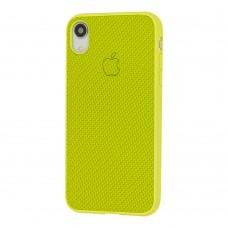 Чохол Carbon New для iPhone Xr зелений