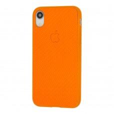 Чохол Carbon New для iPhone Xr помаранчевий