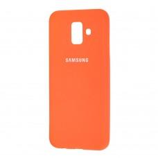 Чохол для Samsung Galaxy A6 2018 (A600) Silicone cover помаранчевий