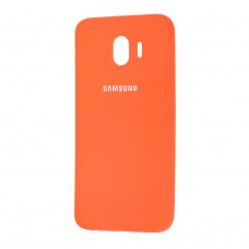 Чехол для Samsung Galaxy J4 2018 (J400) Silicone cover оранжевый