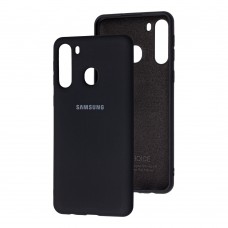 Чехол для Samsung Galaxy A21 (A215) Silicone Full черный