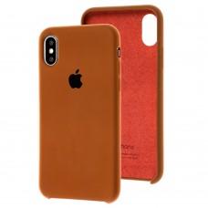 Чохол Silicone для iPhone X / Xs case коричневий