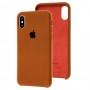 Чохол Silicone для iPhone X / Xs case коричневий