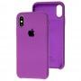 Чохол Silicone для iPhone X / Xs case grape