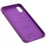 Чохол Silicone для iPhone X / Xs case grape