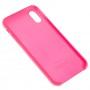 Чохол Silicone для iPhone X / Xs case shiny pink