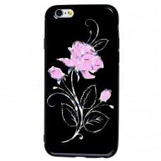 Чехол Glossy Rose для iPhone 6 розовая роза