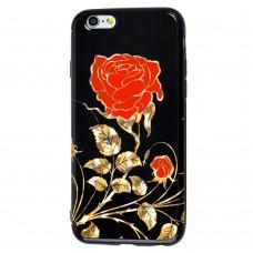 Чехол Glossy Rose для iPhone 6 красная роза