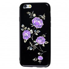 Чехол Glossy Rose для iPhone 6 фиолетовая роза