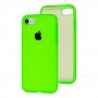 Чохол для iPhone 7 / 8 Silicone Full салатовий / neon green