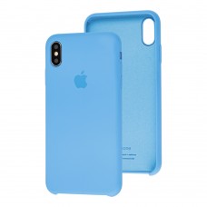 Чехол silicone case для iPhone Xs Max blue