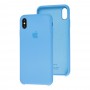 Чехол silicone case для iPhone Xs Max blue