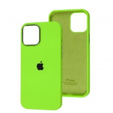 Чехол для iPhone 12 Pro Max New silicone case shiny green