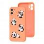 Чохол для iPhone 11 Wave Fancy panda / peach
