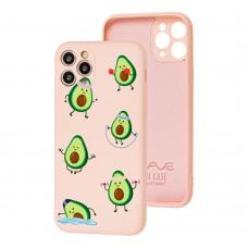 Чехол для iPhone 11 Pro Wave Fancy sports avocado / pink sand
