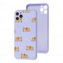 Чохол для iPhone 11 Pro Max Wave Fancy sleeping corgi / light purple