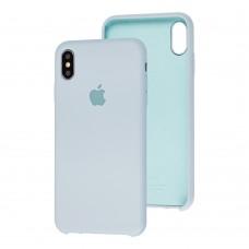 Чехол silicone case для iPhone Xs Max mist blue