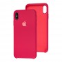 Чохол silicone для iPhone Xs Max case rose red