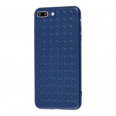 Чехол для iPhone 7 Plus / 8 Plus Weaving case синий