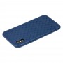 Чохол Weaving для iPhone X / Xs case синій