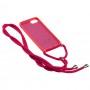 Чохол для iPhone 7 / 8 / SE 20 Lanyard без logo bright pink