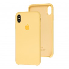 Чохол silicone case для iPhone Xs Max yellow