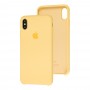 Чехол silicone case для iPhone Xs Max yellow