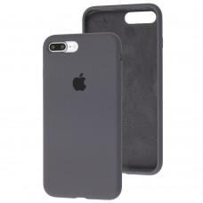 Чохол для iPhone 7 Plus / 8 Plus Silicone Full сірий / dark grey