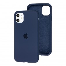 Чохол для iPhone 11 Silicone Full синій / midnight blue