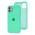 Чохол для iPhone 11 Silicone Full marine green