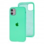 Чехол для iPhone 11 Silicone Full зеленый / marine green