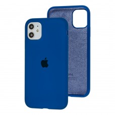 Чохол для iPhone 11 Silicone Full синій / navy blue
