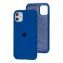 Чохол для iPhone 11 Silicone Full синій / navy blue