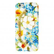 Чохол oft Touch+Ceramic для iPhone 6 із квітами блакитний