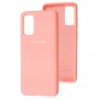 Чохол для Samsung Galaxy S20 (G980) Silicone Full рожевий / персиковий