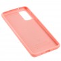 Чехол для Samsung Galaxy S20 (G980) Silicone Full розовый / персиковый
