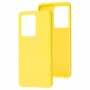 Чохол для Samsung Galaxy S20 Ultra (G988) Silicone Full жовтий
