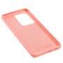 Чохол для Samsung Galaxy S20 Ultra (G988) Silicone Full рожевий / персиковий
