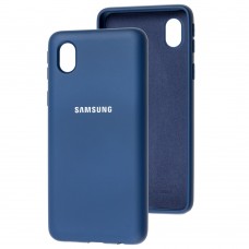 Чехол для Samsung Galaxy A01 Core (A013) Silicone Full синий