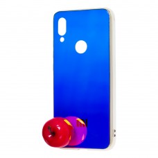 Чехол Shining для Xiaomi Redmi Note 7 зеркальный синий