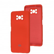 Чехол для Xiaomi Poco X3 / X3 Pro Silicone Separate camera красный