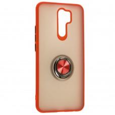 Чохол для Xiaomi Redmi 9 LikGus Maxshield Ring червоний