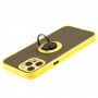 Чохол для iPhone 12 Pro Max LikGus Edging Ring жовтий
