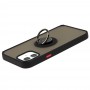 Чохол для iPhone 12/12 Pro LikGus Edging Ring чорний / червоний
