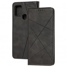 Чехол книжка Business Leather для Samsung Galaxy A21s (A217) черный